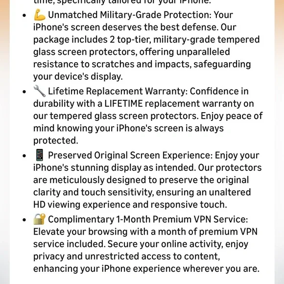 Magic Glass Screen Protector for iPhone 15 pro 6.1” - Clear - Picture 7 of 7